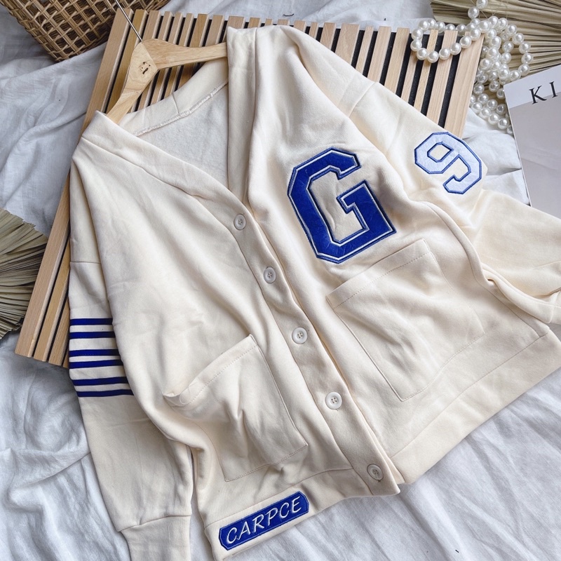 ÁO KHOÁC CARDIGAN KEM CHỮ G (TH)