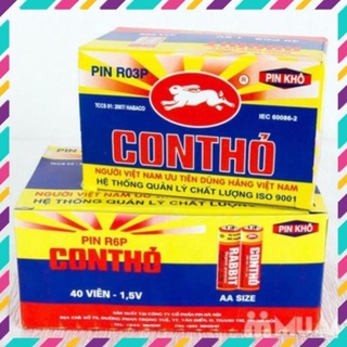 Hộp 40 viên pin con thỏ size aa , aaa