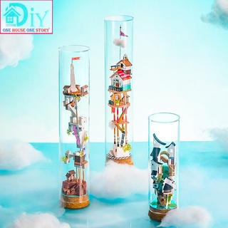 Nhà búp bê lắp ráp bằng gỗ DIY DRIFTING BOTTLE - Robotime (Kèm keo) - Quà tặng sinh nhật tự làm bằng gỗ