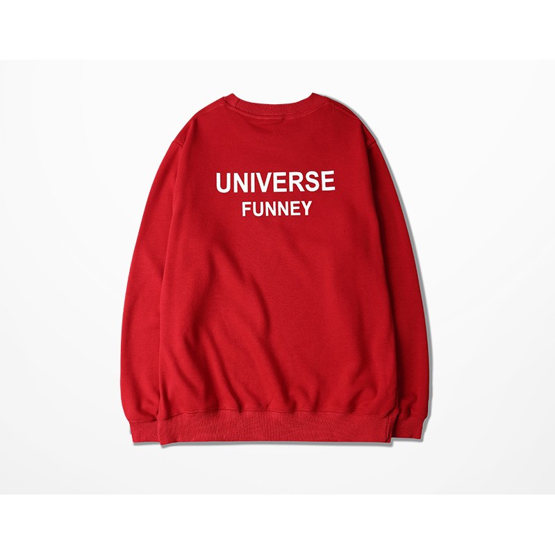Áo Sweater Nỉ UNIVERSE FUNNEY Dáng Rộng Unisex Nam Nữ | BigBuy360 - bigbuy360.vn