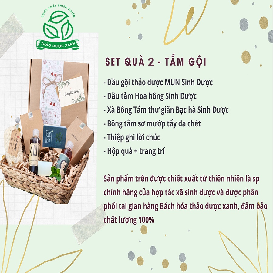 Quà tặng sinh nhật tặng mẹ, bà, bạn gái. Set quà tặng dịp Valentines, 8/3, 20/10 và các ngày lễ tết