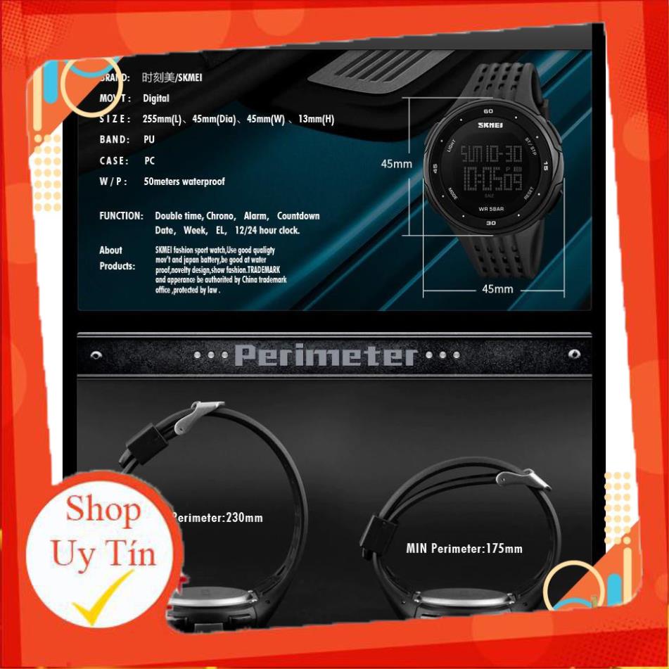 [Hàng Giả Trả Tiền] Đồng hồ Nam SKMEI 1219 Điện tử Thể Thao 2 múi giờ