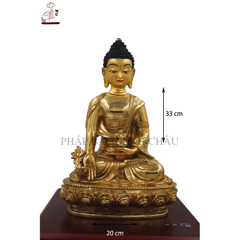 [PHÁP BẢO MINH CHÂU] Tượng Dược Sư Đồng Đài Loan 33cm -ĐẸP TINH XẢO