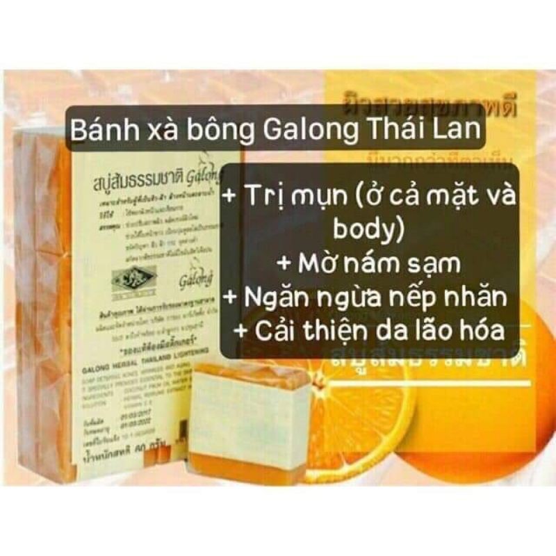 SOAP CAM NGHỆ GALONG THÁI LAN - DÙNG CHO BODY &amp; CẢ MẶT