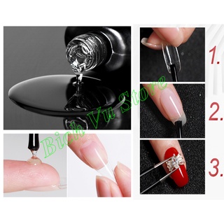 Gel Keo dán móng Tip, đính đá(cần hơ đèn uv) | AS chai đen