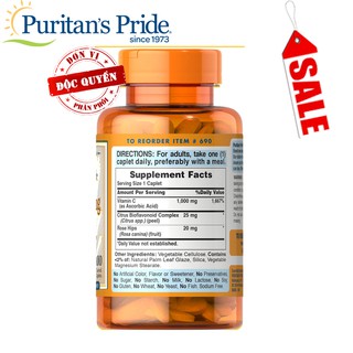  Vitamin C 1000mg Purritans Pride 100 viên