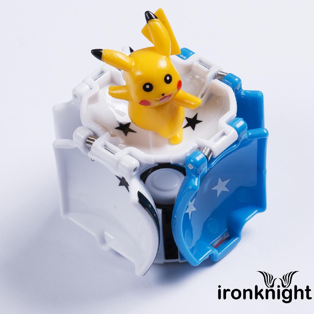 Mô hình quả cầu pokemon tự động kèm thú pikachu sáng tạo dễ thương dành cho các bé
