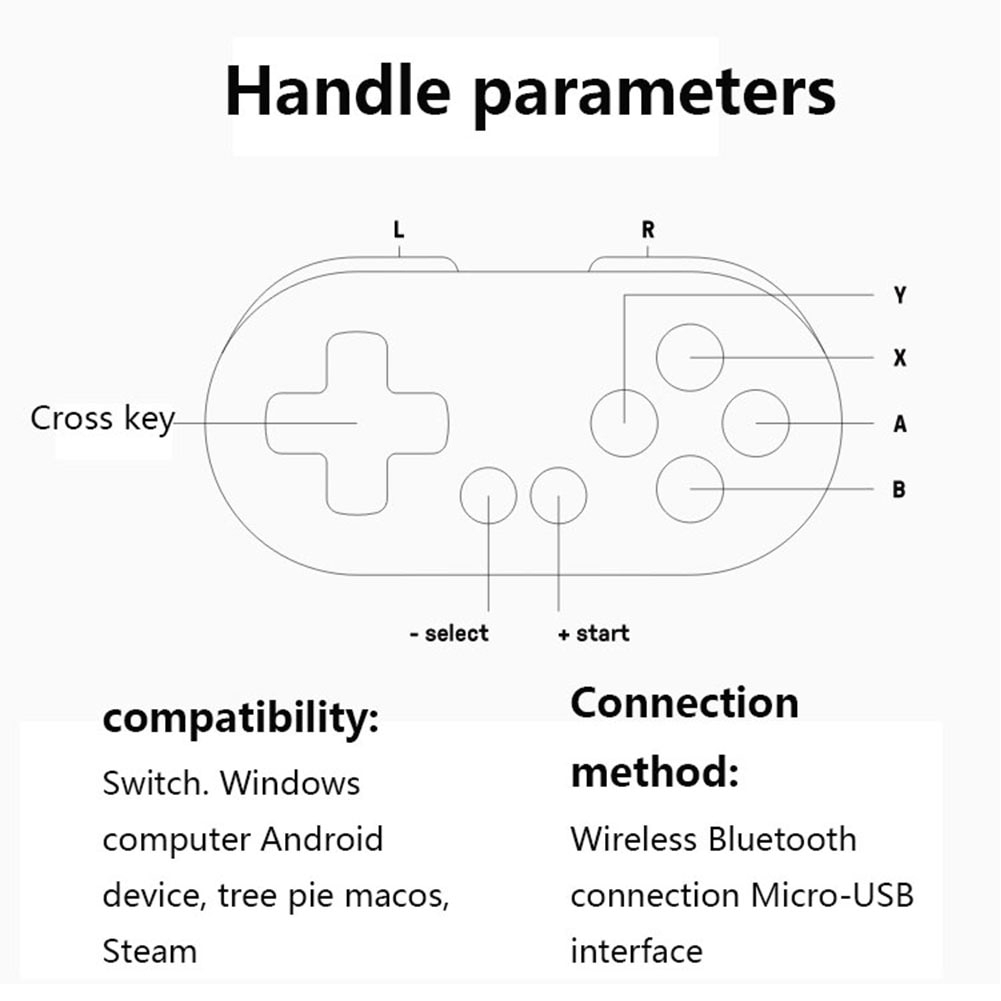 Tay Cầm Chơi Game Bluetooth Không Dây 8bitdo Zero 2 Cho Nintendo Switch Ns Windows Macos