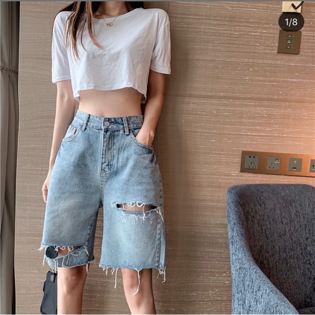 , Quần Jeans Rách Phong Cách Bụi Bặm Hot Trend 2021 Ảnh Thật
