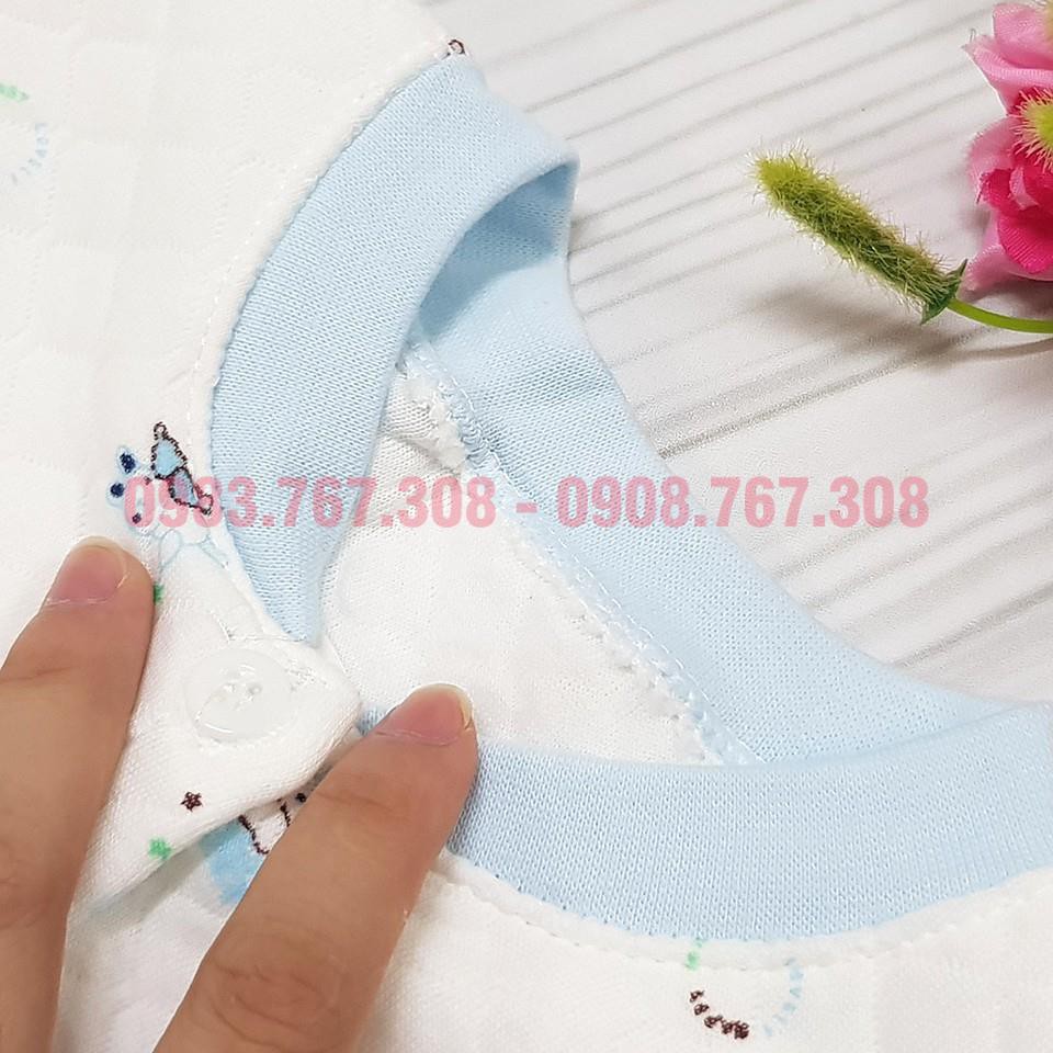 [ĐỒ ĐÔNG] Bộ Quần Áo Bông Sơ Sinh, Quần Áo Chần Bông Cho Bé Từ Sơ Sinh Đến 7.5kg