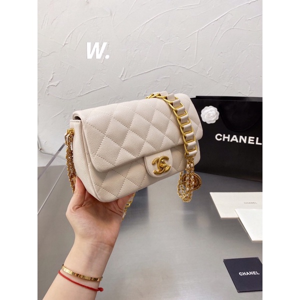 Túi xách Chánel classic mẫu mới sz 20 chất da thật