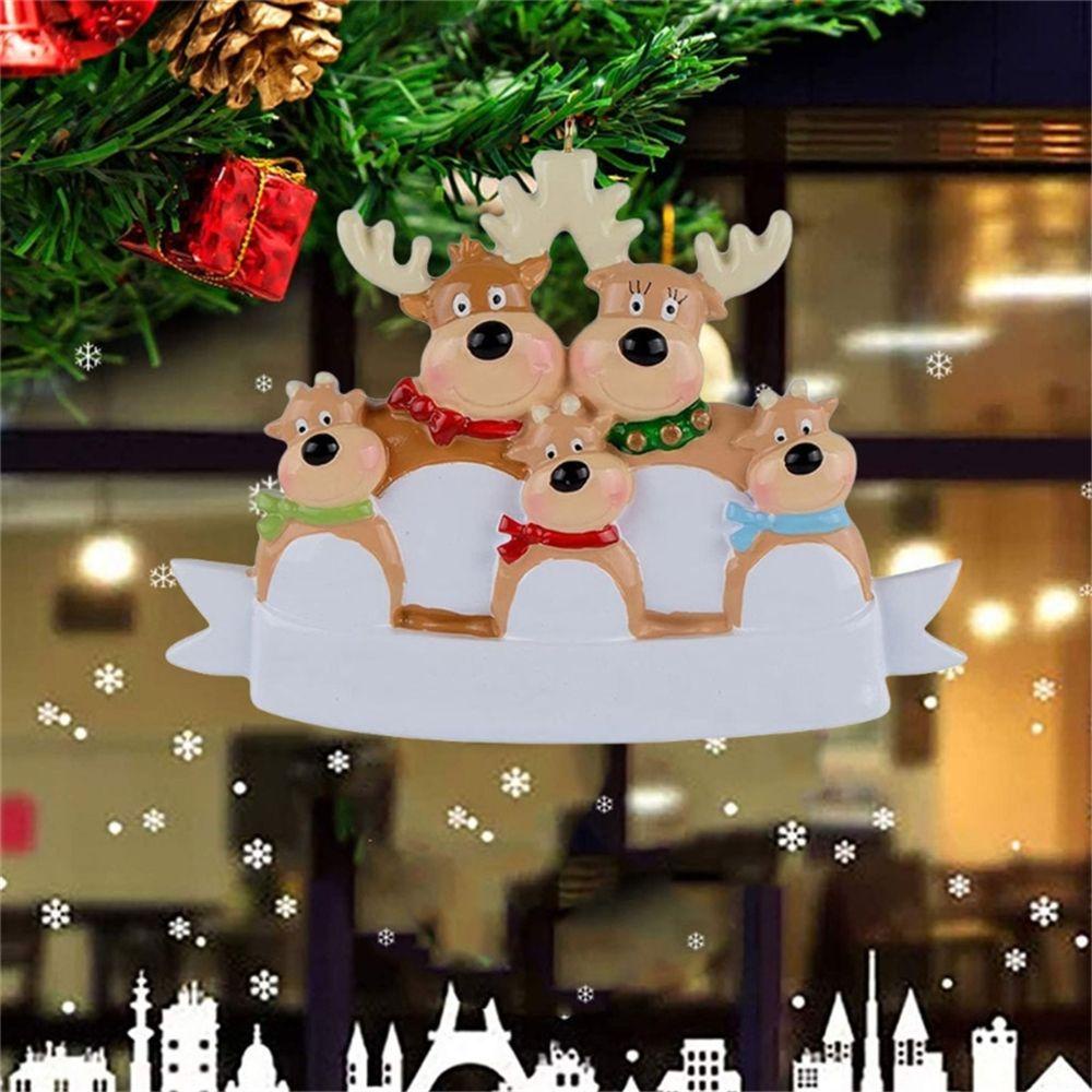 MUVAKO Phụ Kiện Trang Trí Cây Thông Noel Hình Tuần Lộc Bằng Nhựa Resin DIY