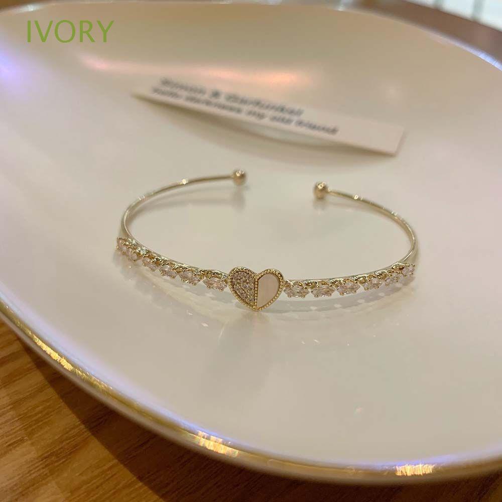 Vòng Tay Dạng Hở Hình Chữ C Thiết Kế Đơn Giản Sang Trọng Cho Nữ