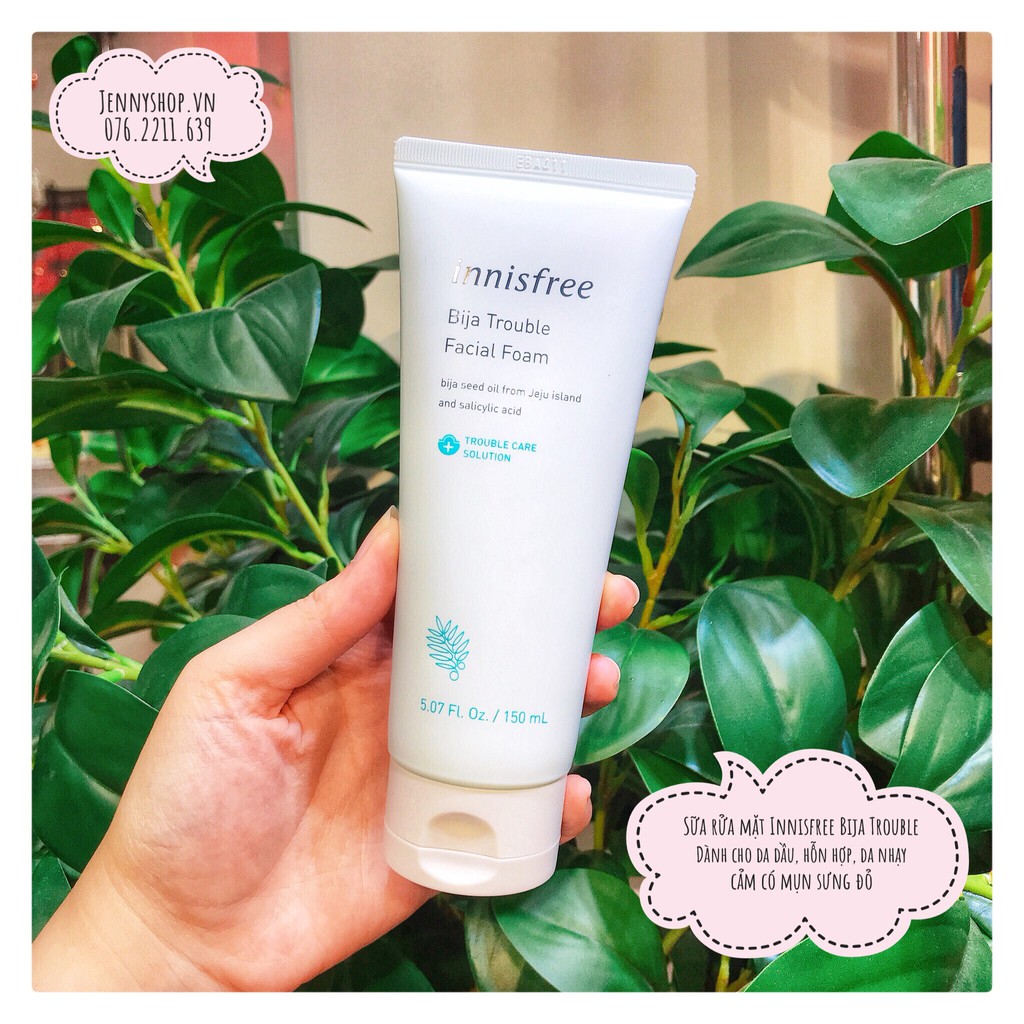 Sữa Rửa Mặt Innisfree Bija Trouble Facial Foam