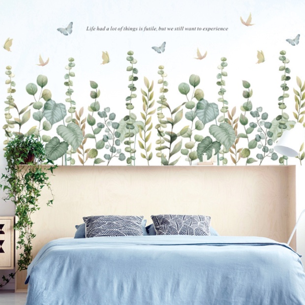 Decal trang trí tường - Dây leo đứng cực sang