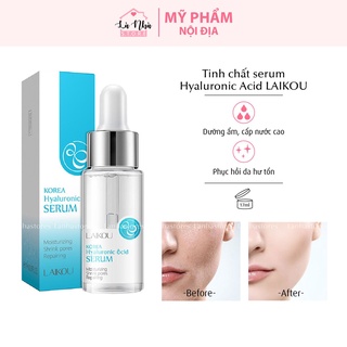 Tinh chất serum 17ml Hyaluronic Acid - NiacinaMide LAIKOU dưỡng ẩm phục hồi làn da làm sáng và mịn màng làn da