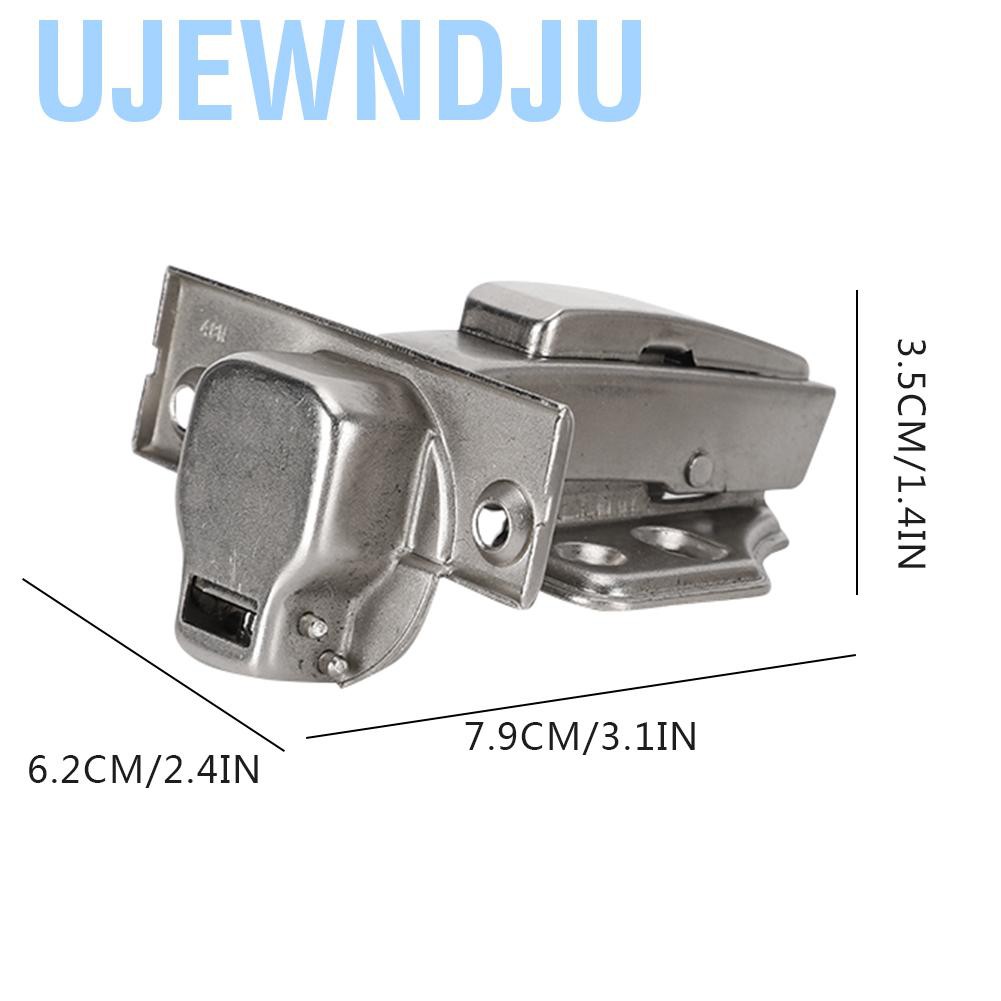 Ujewndju 3 Sets Hinge Water Pressure 2‑Stage Force Furniture Parts 1.2mm‑Steel 4‑Hole
