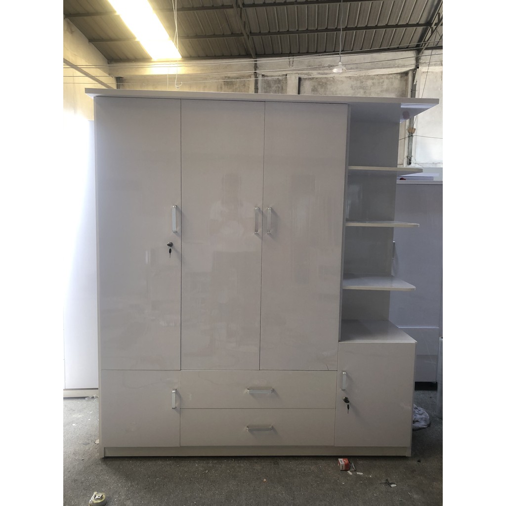 Tủ 4 cánh 2 ngăn kéo ngang 1m64 cao 1m84 TN404 | BigBuy360 - bigbuy360.vn