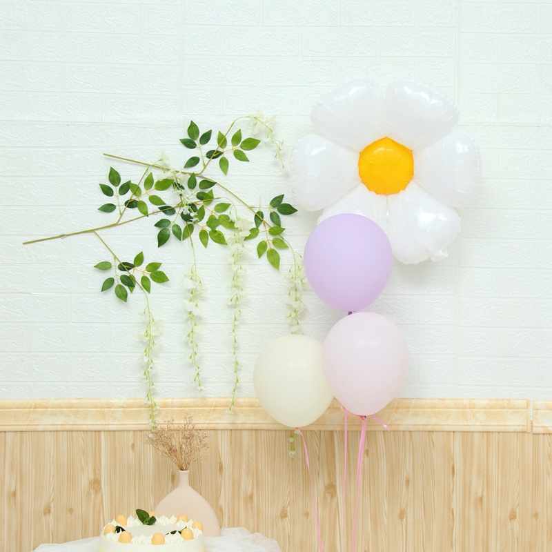 Set 21 Bong Bóng Kỹ Thuật Số 32inch 1-9 Màu Trắng Dùng Trang Trí Tiệc Sinh Nhật/Đám Cưới