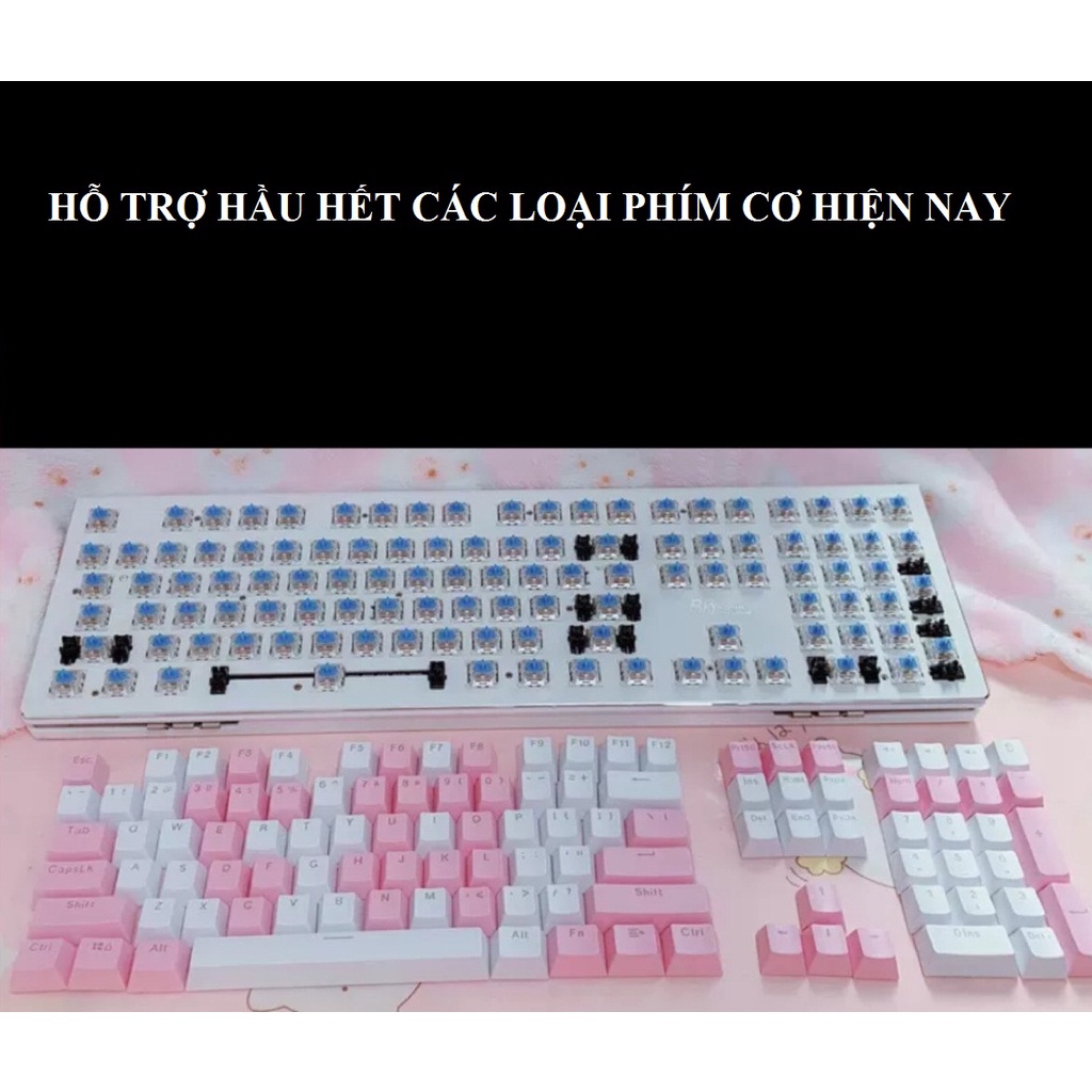 [SIÊU PHẨM] Bộ KEYCAP Nút Bàn Phím Cơ xuyên LED giá siêu rẻ phối màu tùy thích