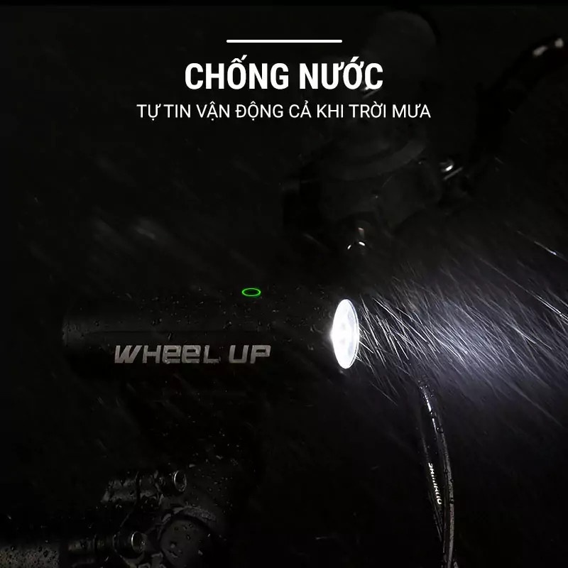 Đèn led trước gắn ghi đông WHEEL UP 390LM