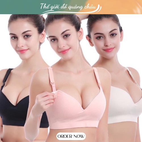 (AB11) áo Bra cao cấp chuyên dụng cho mẹ bầu va mẹ sữa (kèm mút nâng ngực)