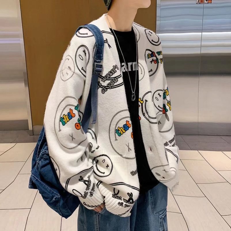Áo khoác nam tay dài in hình hoạt hình trẻ trung