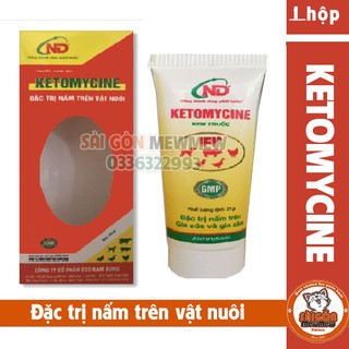 KEM BÔI T.R.I NẤM KETOMYCINE TRÊN GIA SÚC CHÓ MÈO THÚ CƯNG CHÓ MÈO