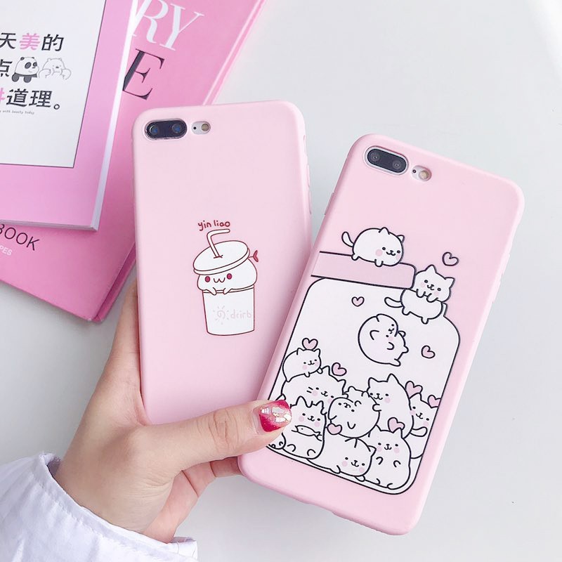 Ốp Mèo Hồng Dễ Thương