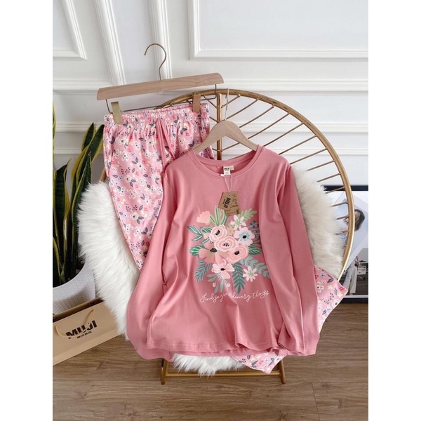 Bộ mặc nhà áo hoa | BigBuy360 - bigbuy360.vn