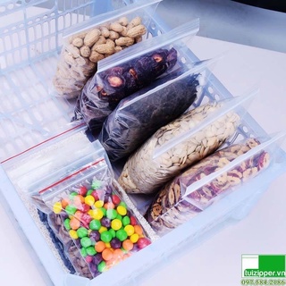 200g TÚI ZIPPER CHỈ ĐỎ 6,5 Dzem