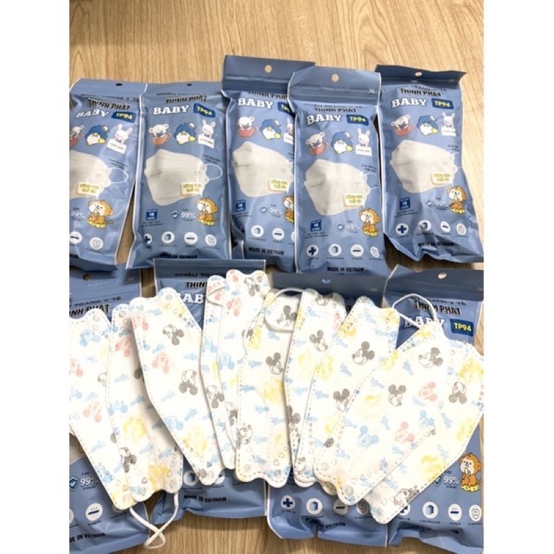 [03 - 08 tuổi] Khẩu trang 4 lớp kháng khuẩn KF94 công nghệ Hàn Quốc