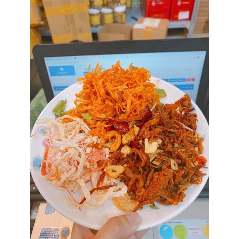 300g  KHÔ MIX 3 VỊ: HEO - MỰC - GÀ (Thơm ngon - Đậm vị) | BigBuy360 - bigbuy360.vn