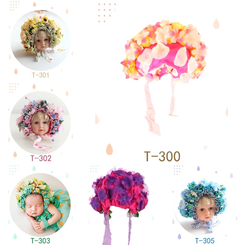 Mũ Vành Đính Hoa Xinh Xắn Cho Bé Gái
