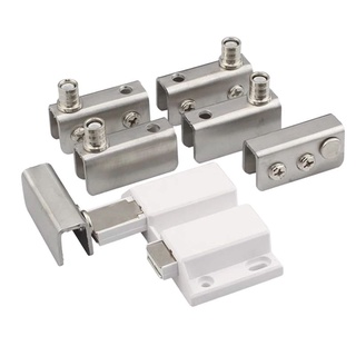 Bản Lề Tủ Nhấn Đơn / Đôi Inox.