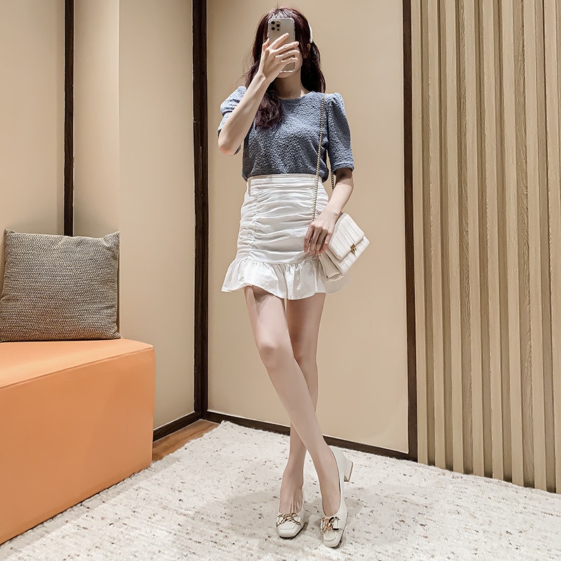 Giày búp bê XIELUAIZTA mũi vuông đế mềm phong cách Lolita Hàn Quốc thời trang dành cho nữ