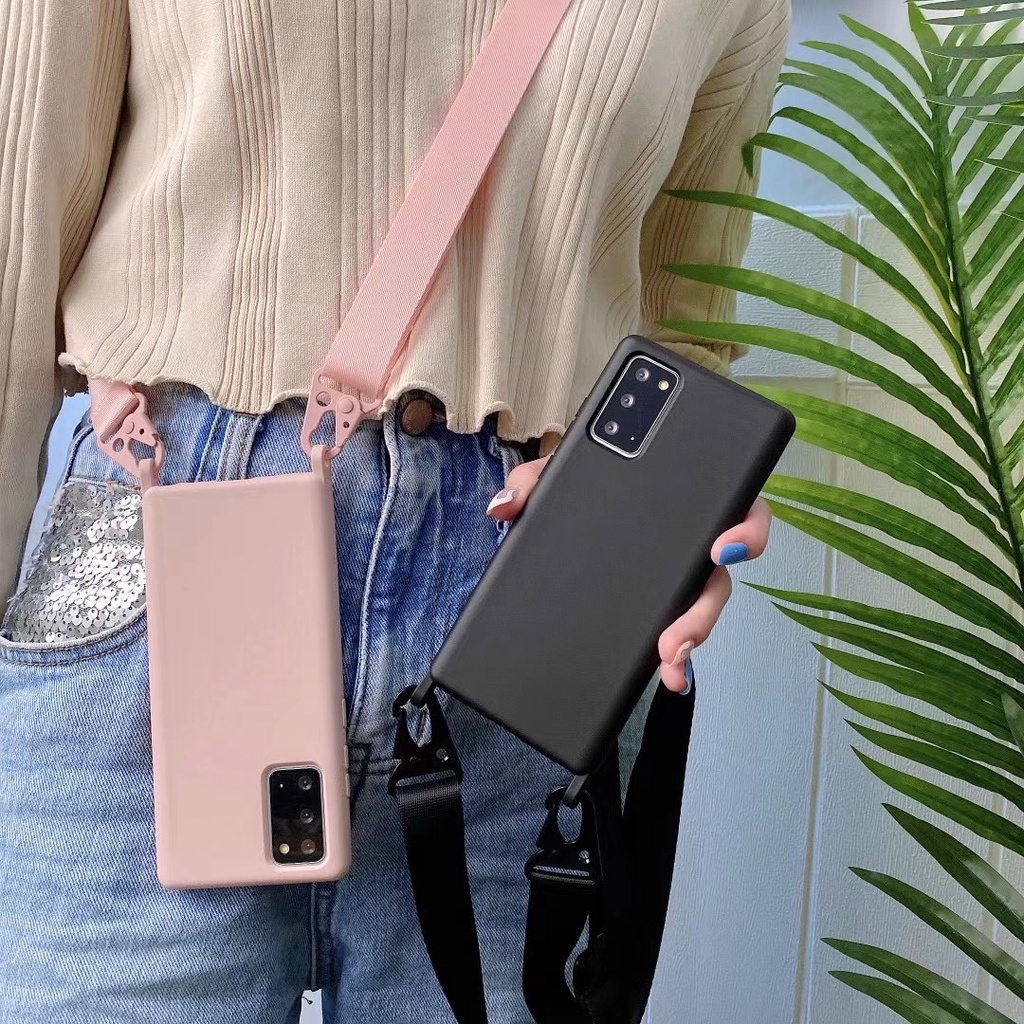Ốp Điện Thoại Có Dây Đeo Cho Samsung Galaxy Note 20 S22 S21 Plus S20 Ultra S10