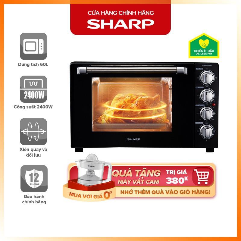 Lò Nướng Điện Sharp EO-B604RCSV-BK 60L Công Suất 2400W - Chính Hãng BH 12 Tháng