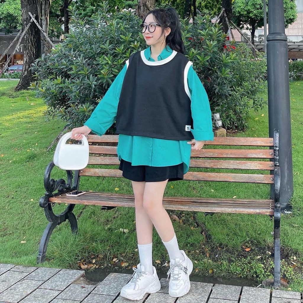 Áo Sơ Mi Nữ Tay Dài JEM CLOSET Form Rộng Chất Xi Cotton Style Trẻ Trung NESTREE 10392