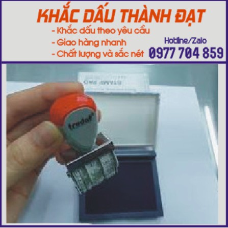 Con dấu ngày tháng năm chấm mực 4mm (Troadat 1010)