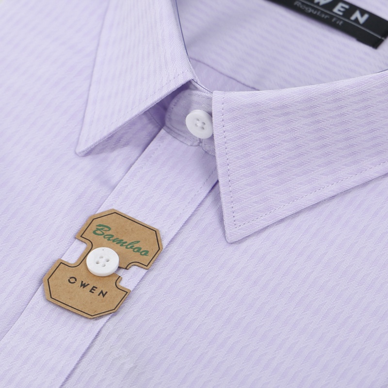 Áo sơ mi dài tay Nam Owen Bamboo Regular Fit Tím nhạt - AR23585D