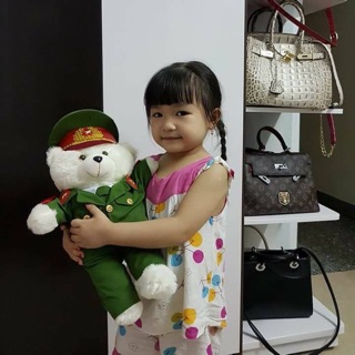 Gấu công an 40cm