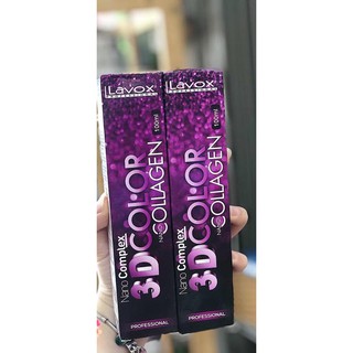 NHUỘM LAVOX CHUYÊN NGHIỆP 3D NANO COLLAGEN SIÊU DƯỠNG + Oxy 100ml