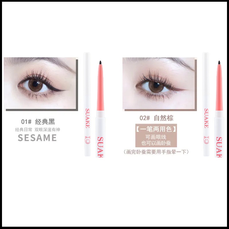 Bút Gel Kẻ Mắt Màu Đen Nhanh Khô Chống Thấm Nước Và Mồ Hôi Lâu Trôi