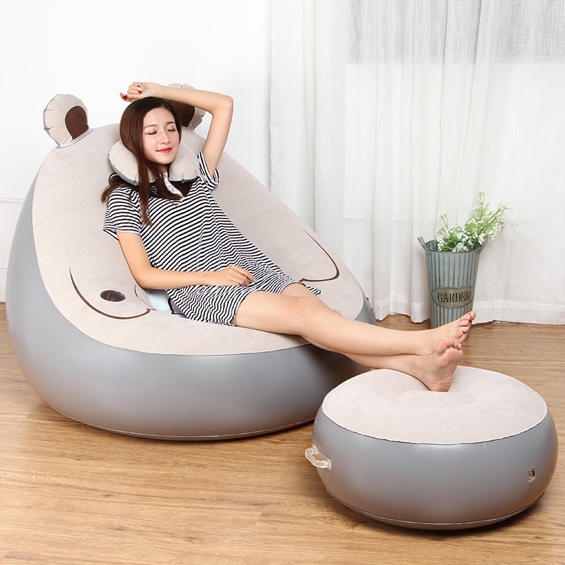 mẫu mới năm 2021♣Sofa lười Hàng xóm của tôi Totoro Tấm Người đàn ông Bơm hơi Ghế Phòng ngủ Dễ thương tiếp khách N