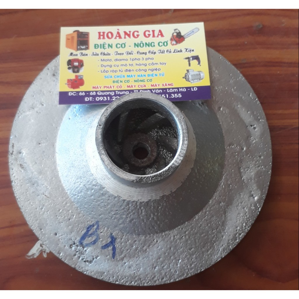 CÁNH QUẠT BƠM NƯỚC - CÁNH QUẠT MÁY BƠM  ĐỘNG CƠ XĂNG - CÁNH QUẠT BƠM NỔI 154MM