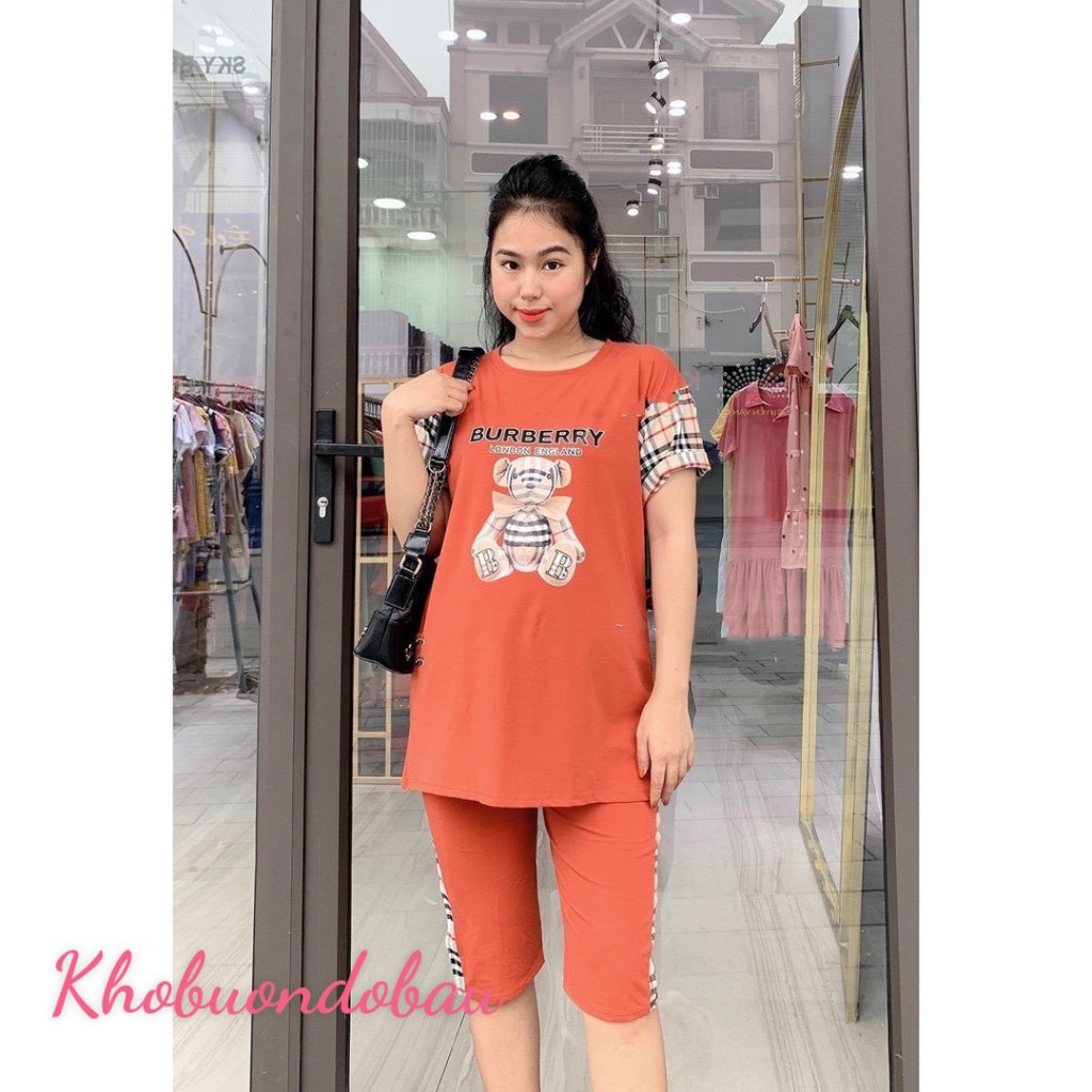 Bộ đồ bầu LỬNG thiết kế trẻ trung - đồ bộ bầu thời trang mặc nhà, đi chơi đều đẹp BL824