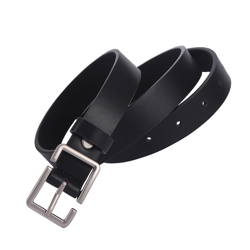 Thắt Lưng Nam Unisex Bản Nhỏ BBelt Asta Accessories Màu Đen Đẹp Dây Lưng Da PU Mặt Kim Loại Hàn Quốc - BBelt TO