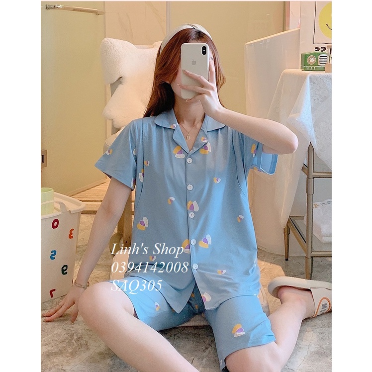 Set Bầu Bộ Bầu Mặc Nhà Sau Sinh Cho Bé Bú Bé Ti-SAQ305