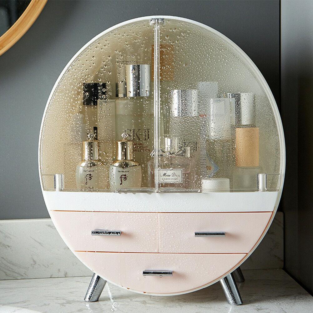 OCEANMAP Hộp Đựng Mỹ Phẩm Bằng Acrylic Trong Suốt Hình Quả Trứng Sức Chứa Lớn